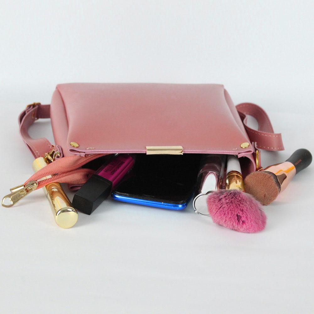 Girl's Rexine Plain Handbag