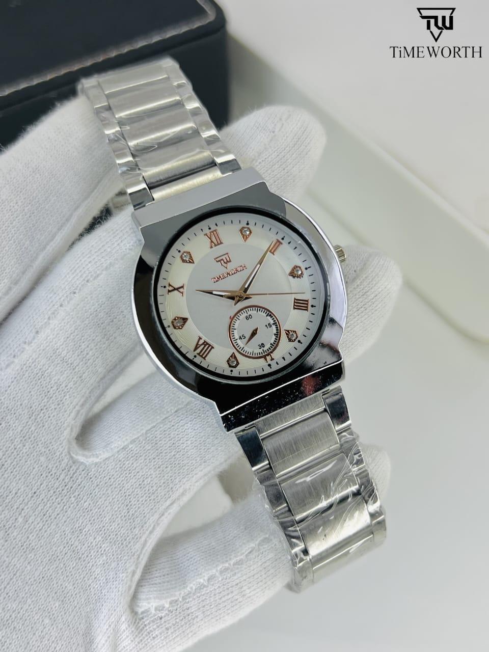 Men's Water-Resistant Quartz Chain Watch