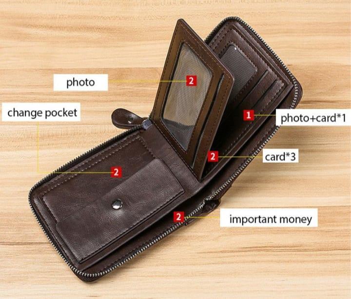 Men's Leather Wallet - Stylish and Slim