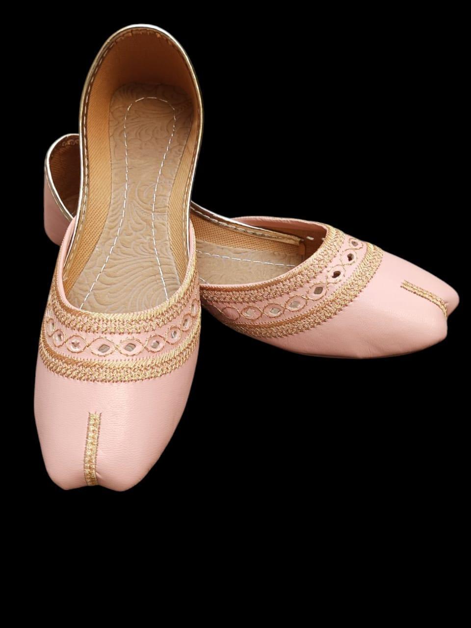 Stylish Women's Velvet Khussa with Thread Work
