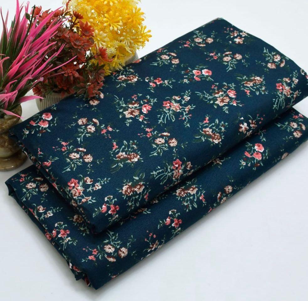 2 Pcs Women's Unstitched Printed Suit