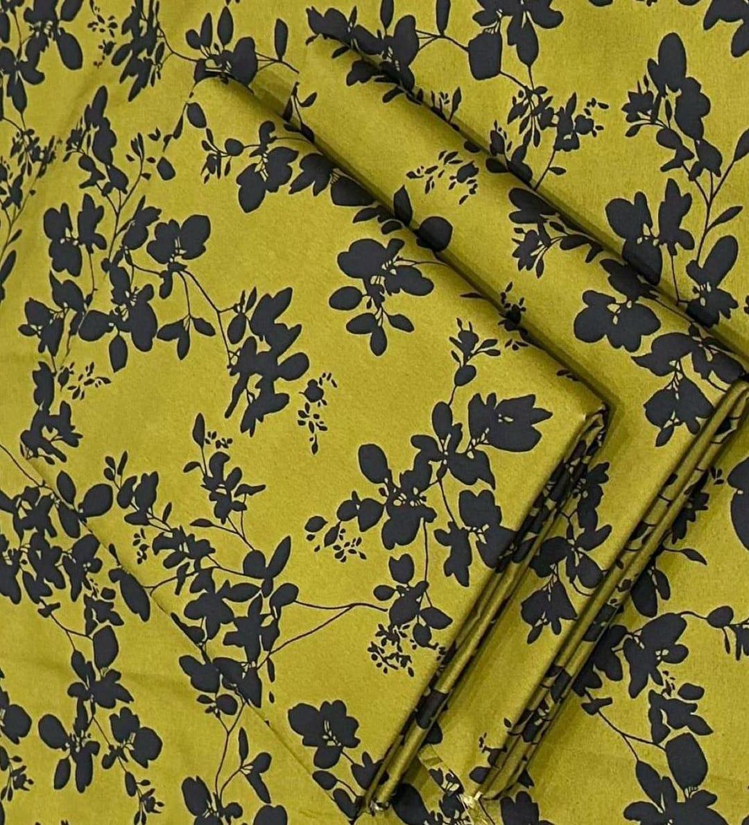 2 Pcs Women's Unstitched Printed Suit