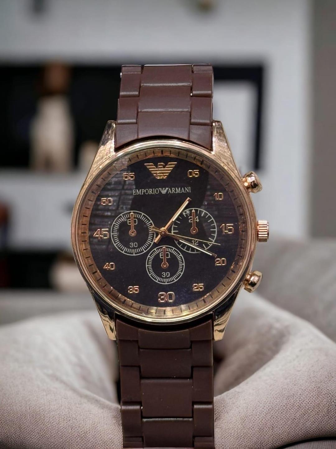 Men's Quartz Analog Watch with Chain Strap