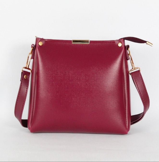 Girl's Rexine Plain Handbag