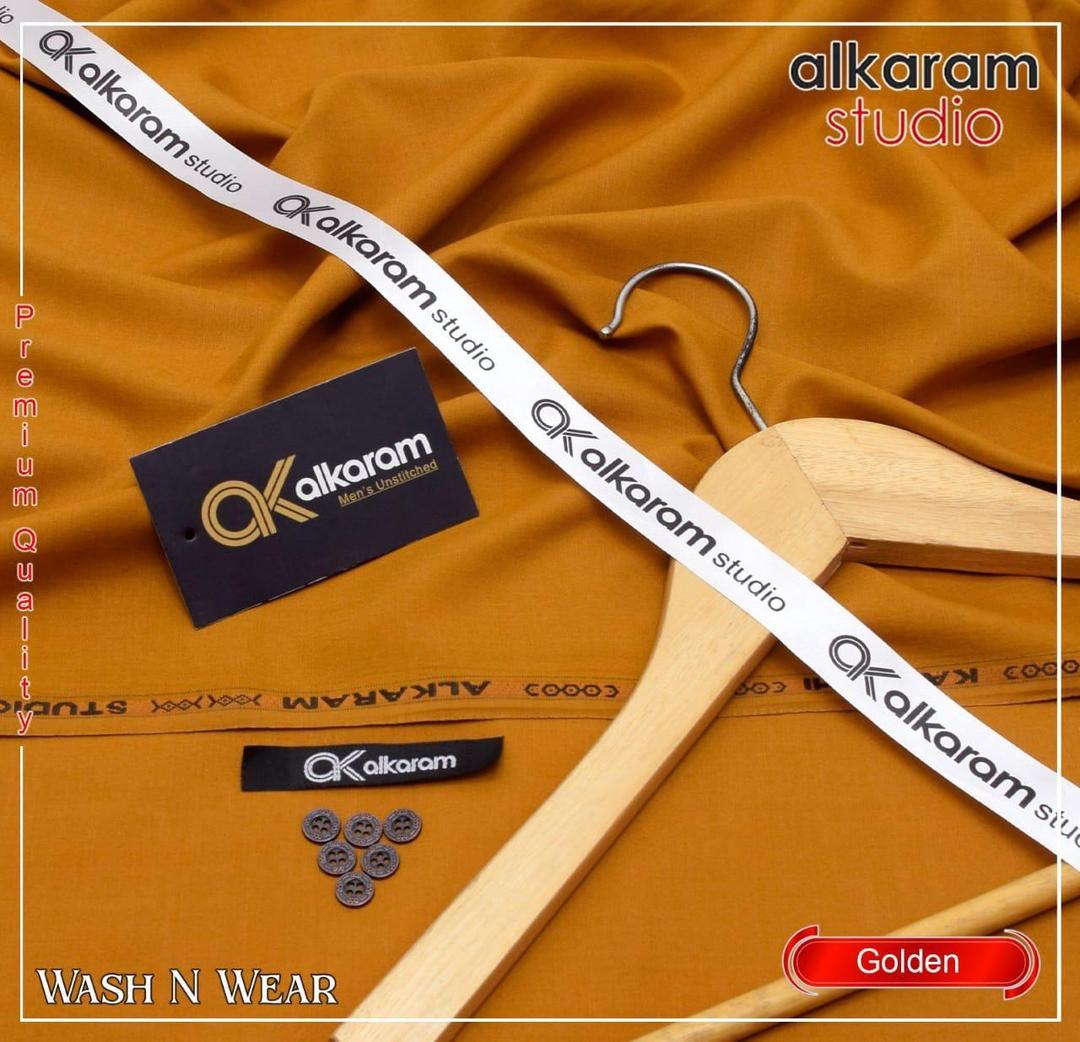 Golden Boski Plain Suit for Men Unstitched