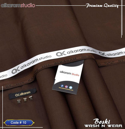 Premium Brown Boski Plain Suit for Men
