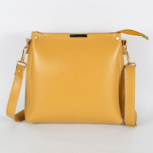 Girl's Rexine Plain Handbag