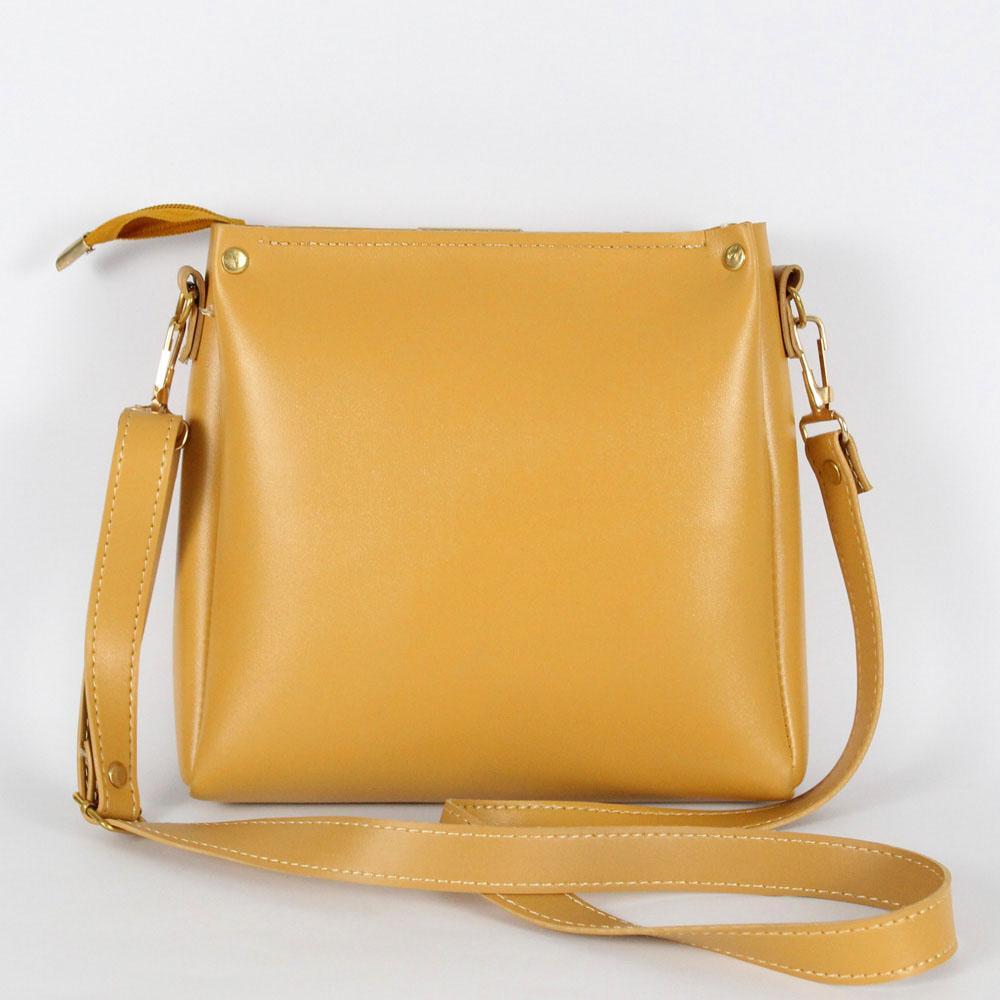 Girl's Rexine Plain Handbag
