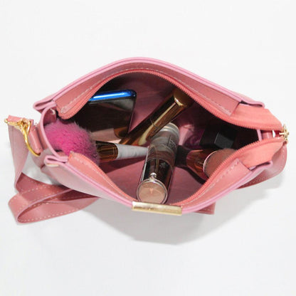 Girl's Rexine Plain Handbag