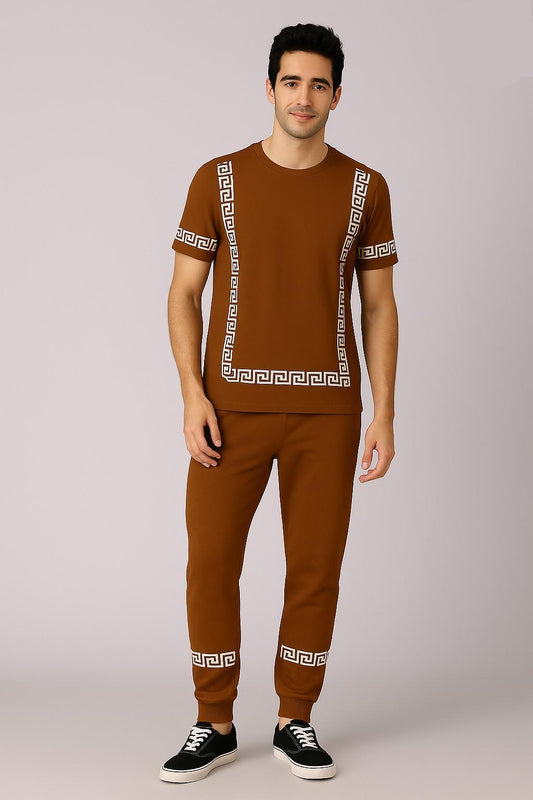 Men's Micro Interlock Printed Track Suit