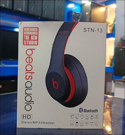 Sleek Black Bluetooth Headphones with Long Battery Life