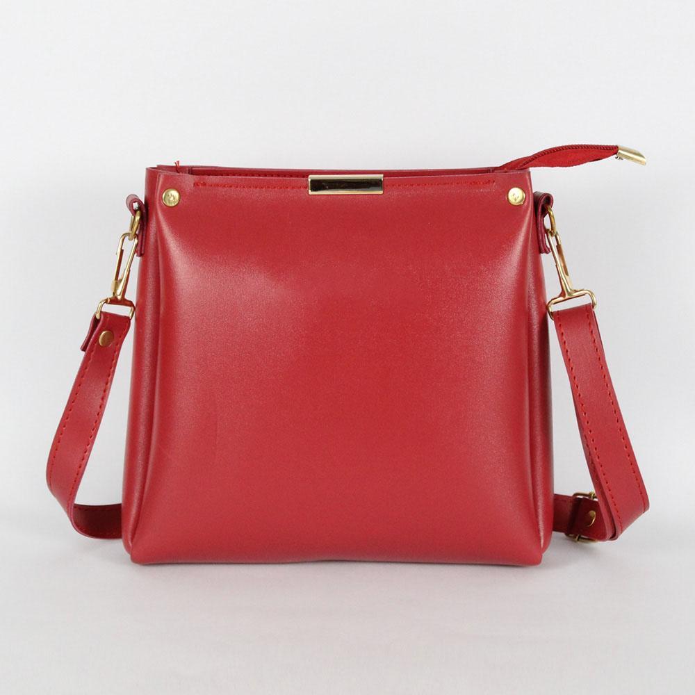 Girl's Rexine Plain Handbag