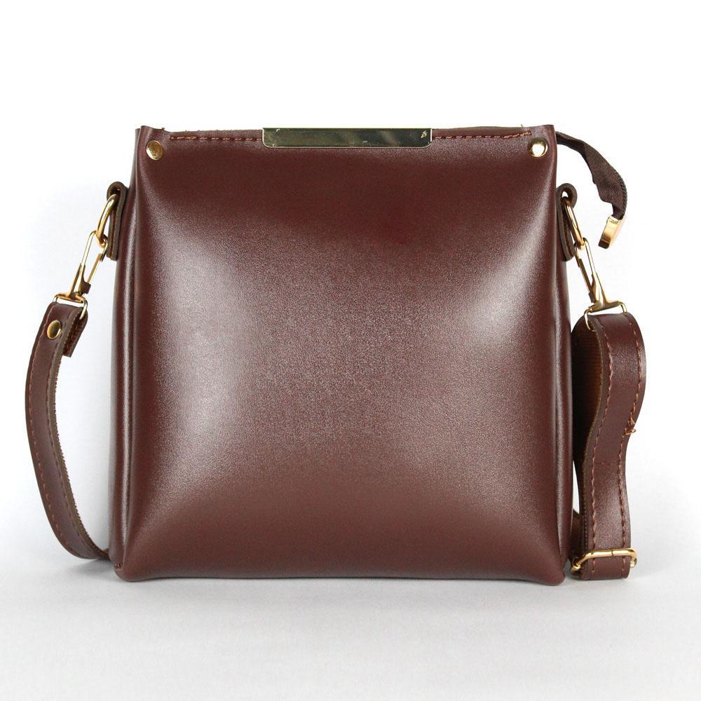 Girl's Rexine Plain Handbag