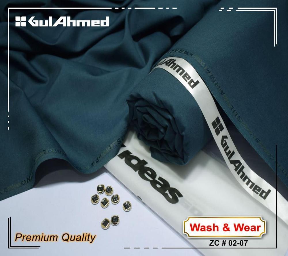 Men’s Unstitched Wash and Wear Plain Suit