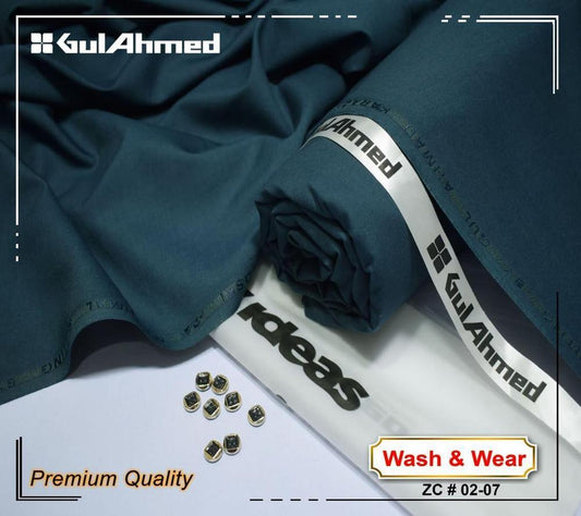 Men’s Unstitched Wash and Wear Plain Suit