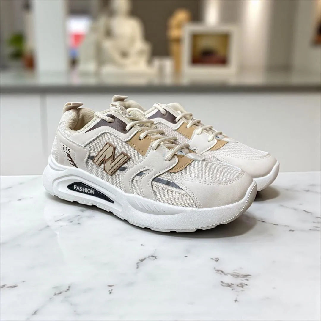 Men's Casual Mesh Joggers for Walking - Beige