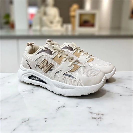 Men's Casual Mesh Joggers for Walking - Beige