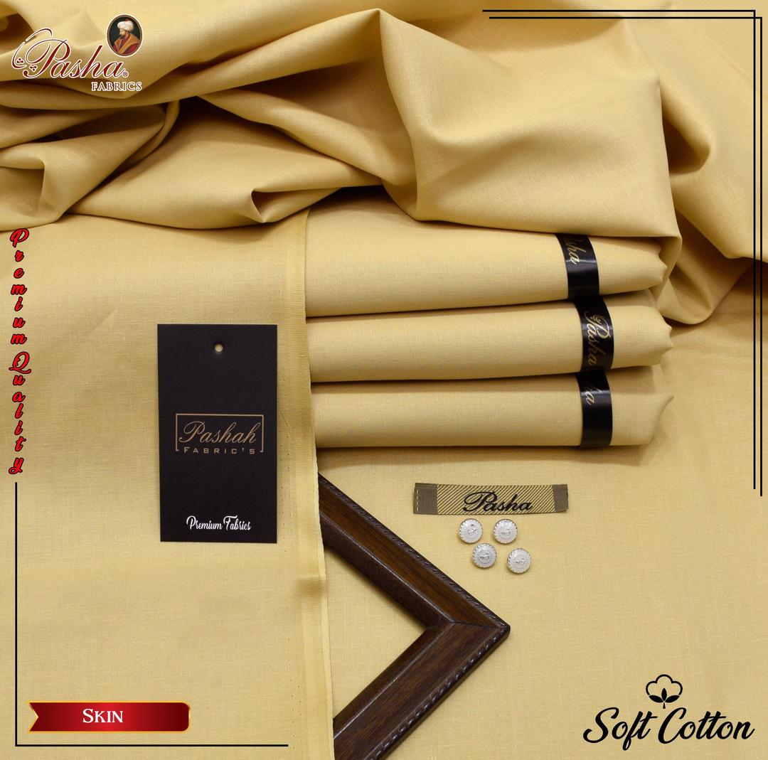 Men’s Unstitched Soft Cotton Plain Suit