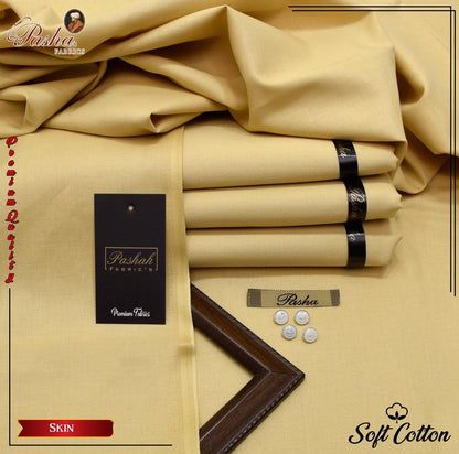 Men’s Unstitched Soft Cotton Plain Suit