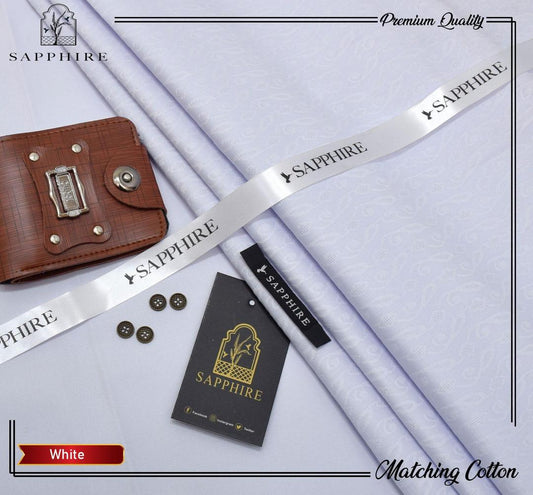 Men’s Unstitched Cotton Textured Suit