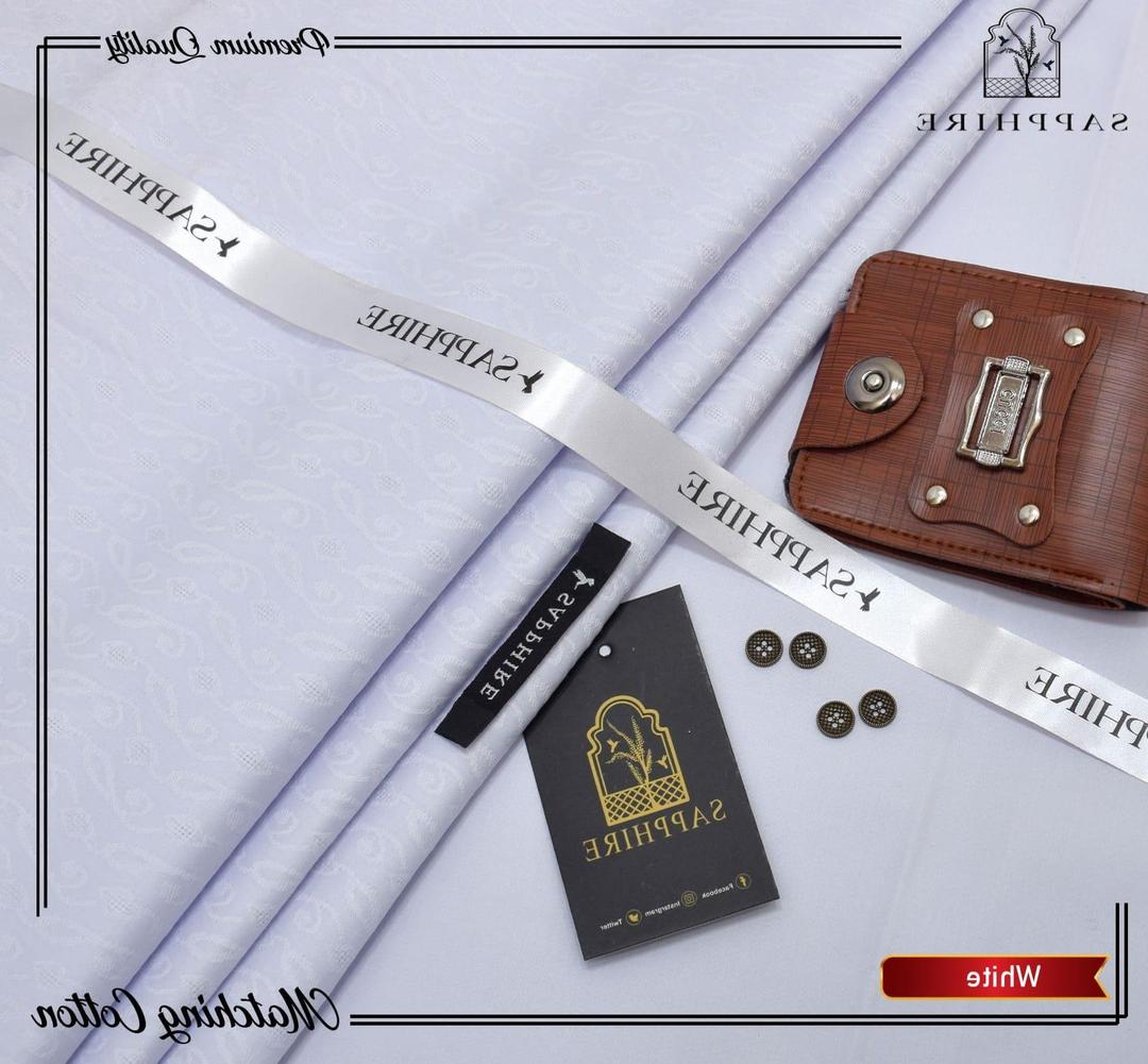 Men’s Unstitched Cotton Textured Suit