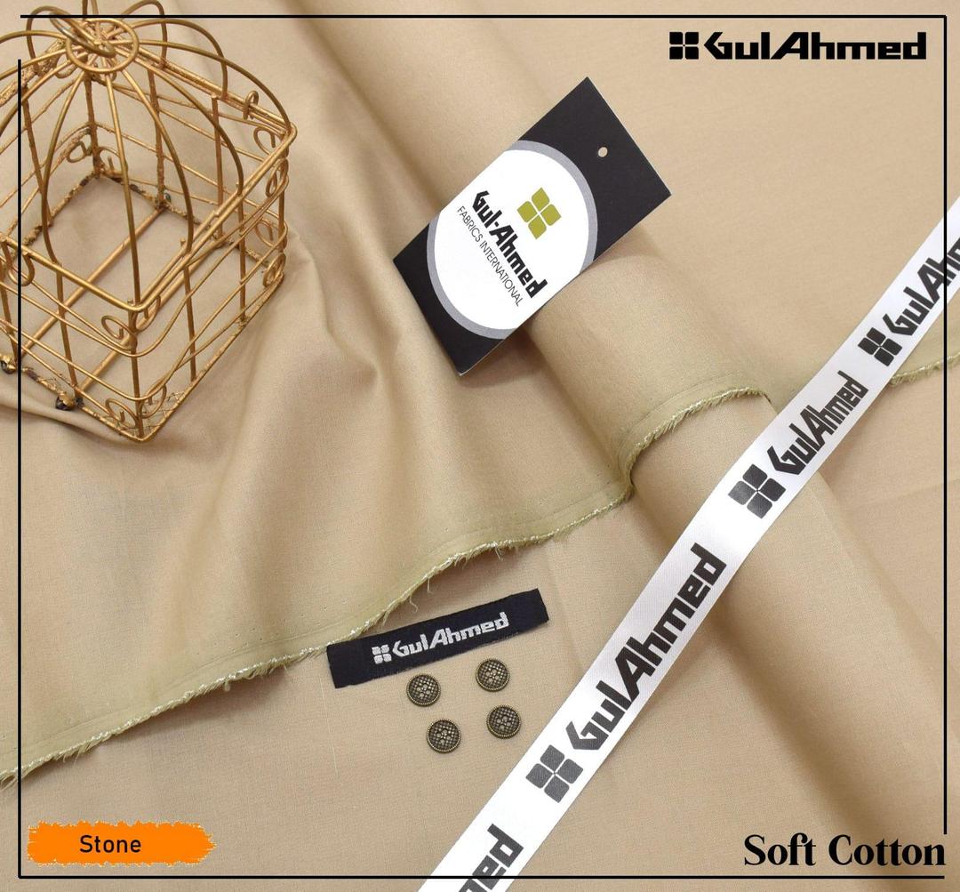 Men’s Unstitched Soft Cotton Plain Suit