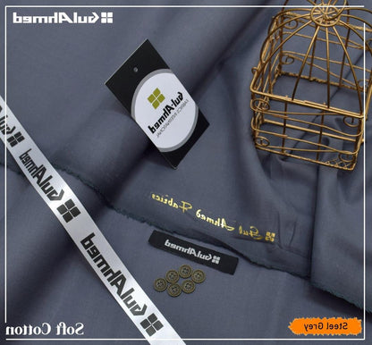 Men’s Unstitched Soft Cotton Plain Suit