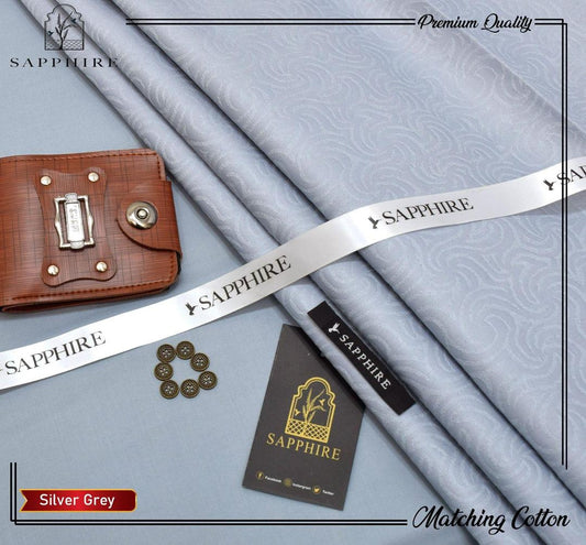 Men’s Unstitched Cotton Self Print Suit