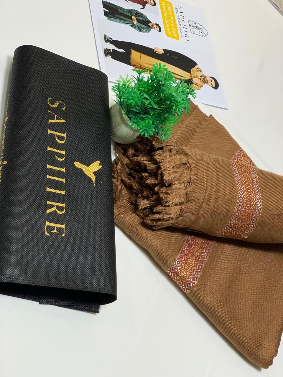 1 Pc Men's Wool Shawl