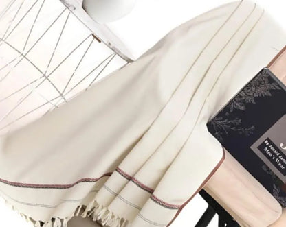 1 Pc Men's Wool Plain Shawl