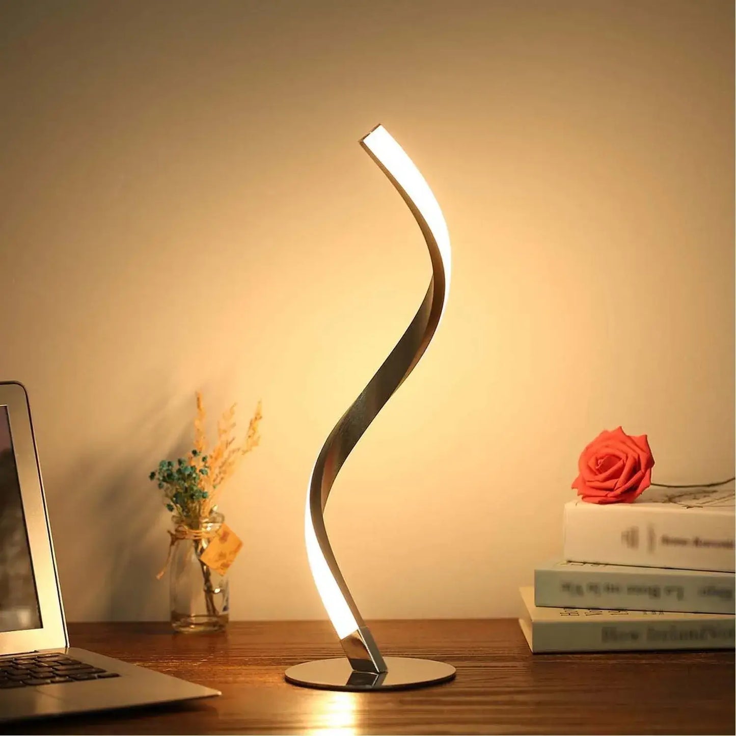Spiral Night Light Lamp for Bedroom & Reading