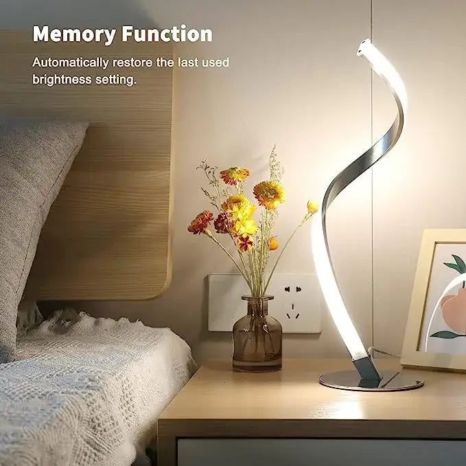 Spiral Night Light Lamp for Bedroom & Reading