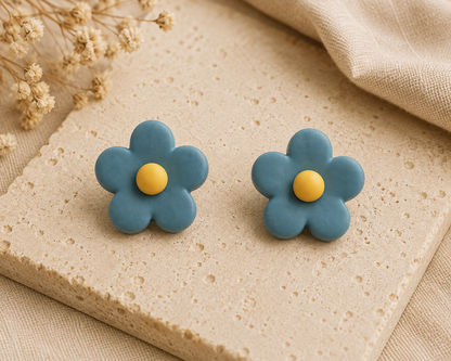 Flower Design Resin Plating Resin Studs