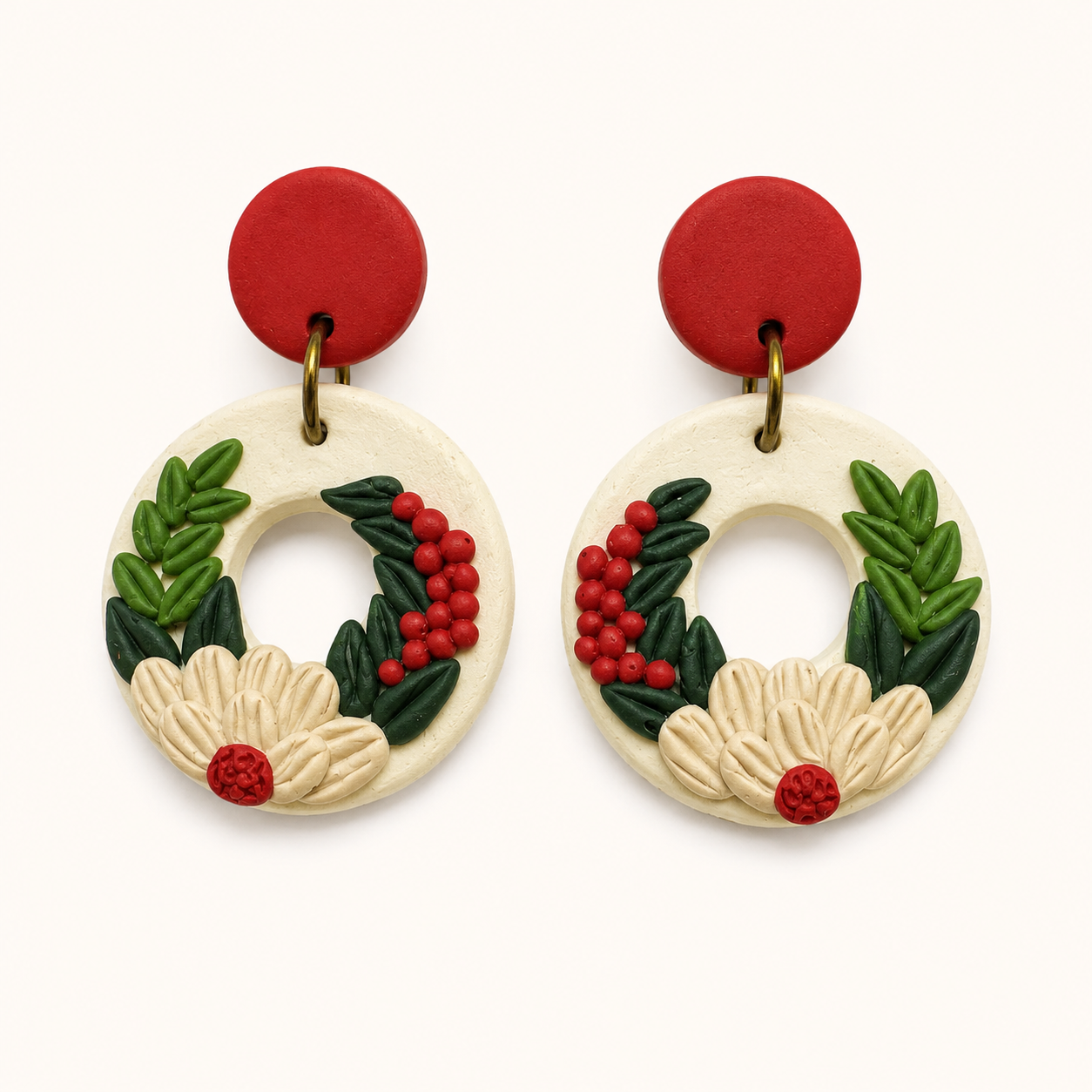 Resin Plating Resin Dangling Earrings