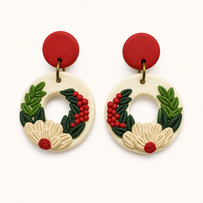 Resin Plating Resin Dangling Earrings