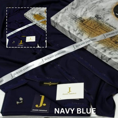 Navy Blue Boski Men Suit with Brand Tag & Bag