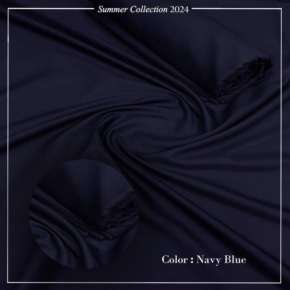 Navy Blue Boski Men Suit with Brand Tag & Bag