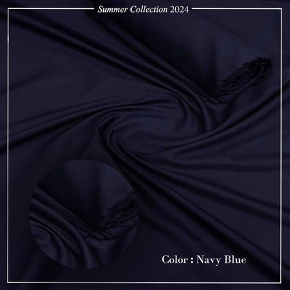 Navy Blue Boski Men Suit with Brand Tag & Bag