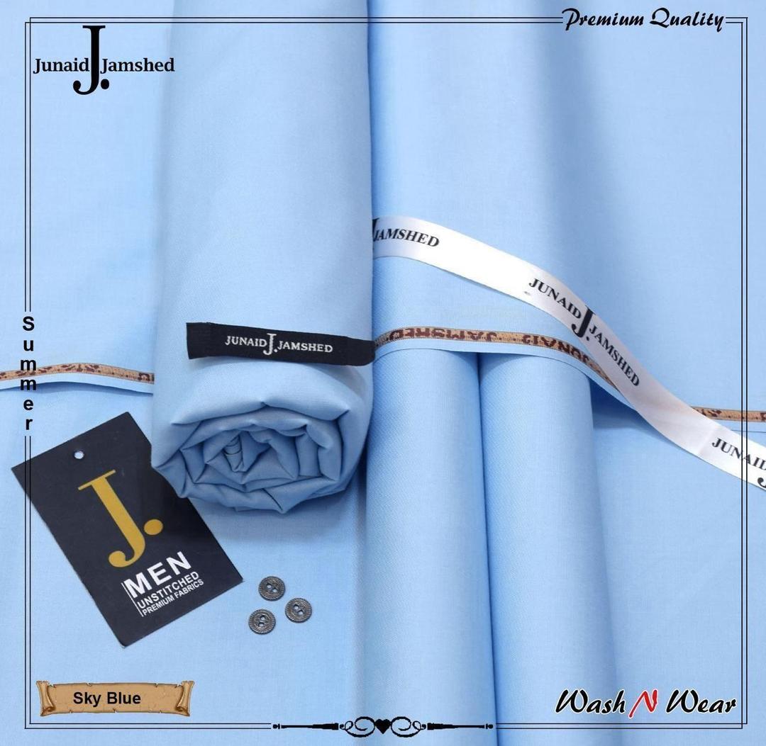 Premium Boski Plain Blue Suit for Men