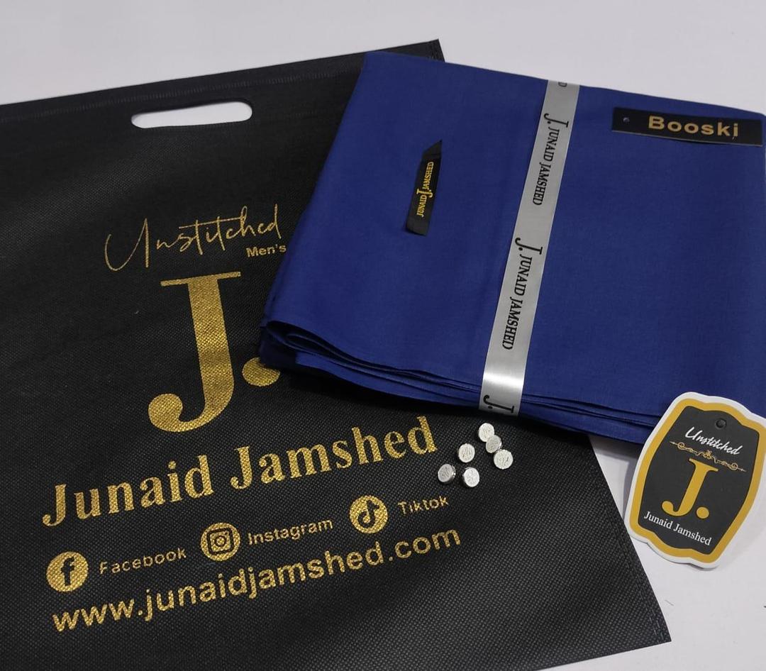 Junaid Jamshed Boski Plain Suit Deep Blue All Season