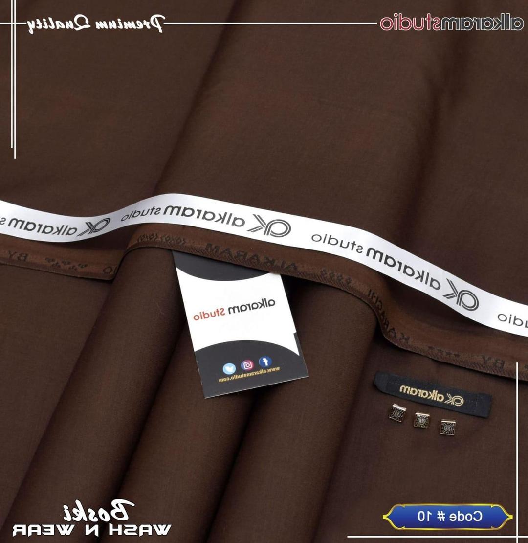 Premium Brown Boski Plain Suit for Men