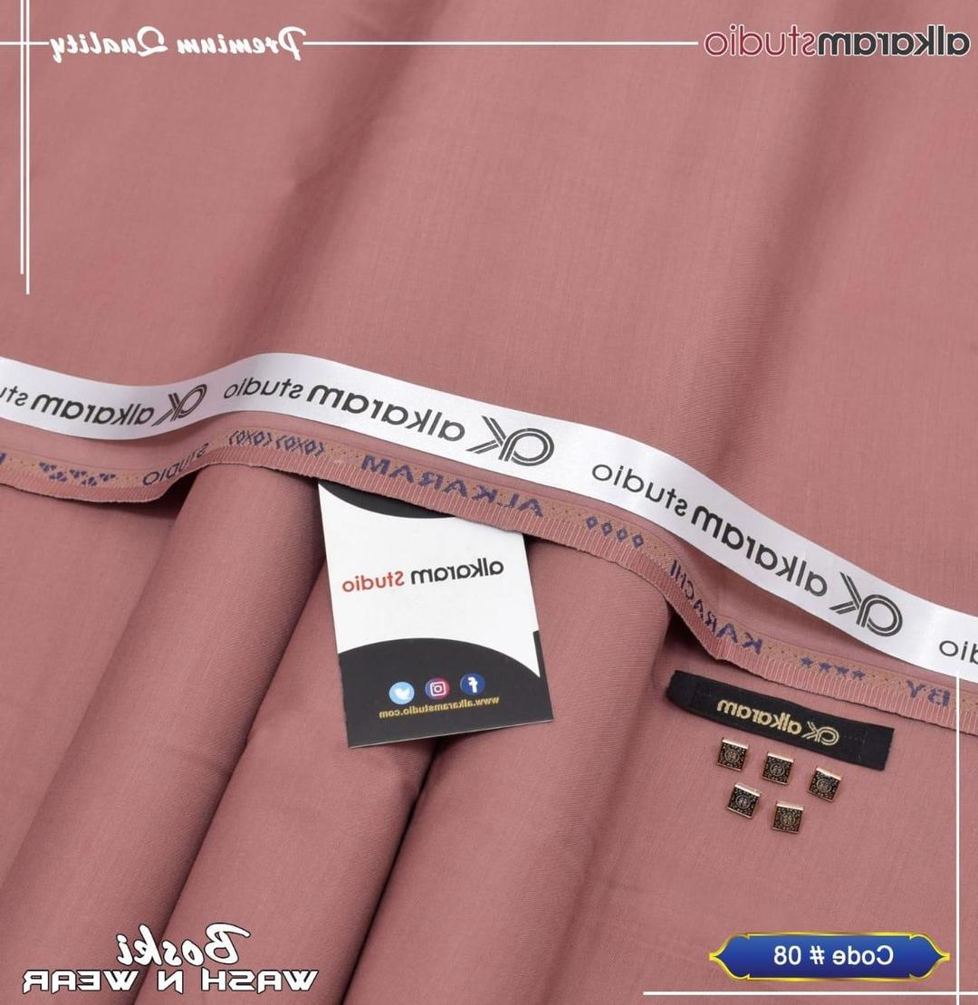 Boski Plain Pink Suit for Men with 8 Buttons