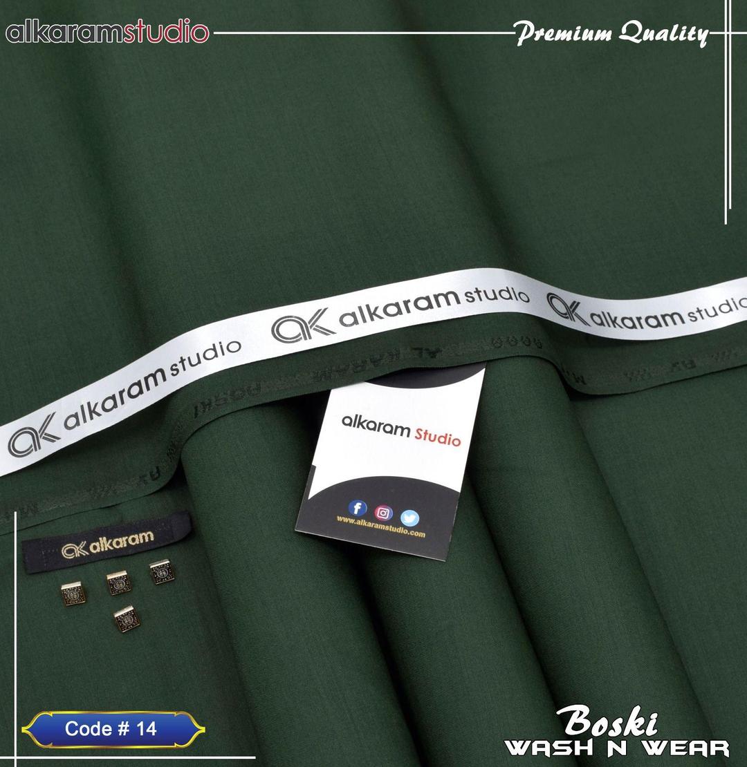 Men's Boski Plain Green Suit 50ml All Season