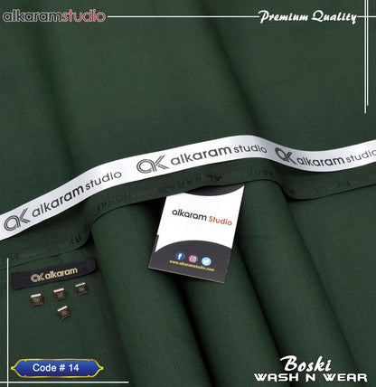 Men's Boski Plain Green Suit 50ml All Season