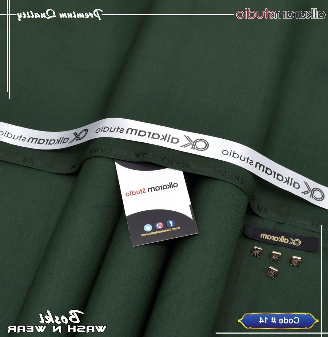 Men's Boski Plain Green Suit 50ml All Season