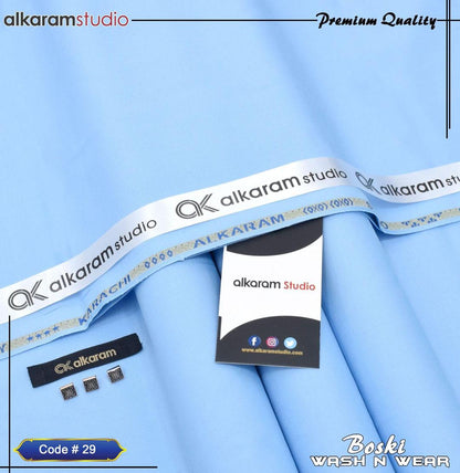 Premium Blue Boski Plain Suit for Men