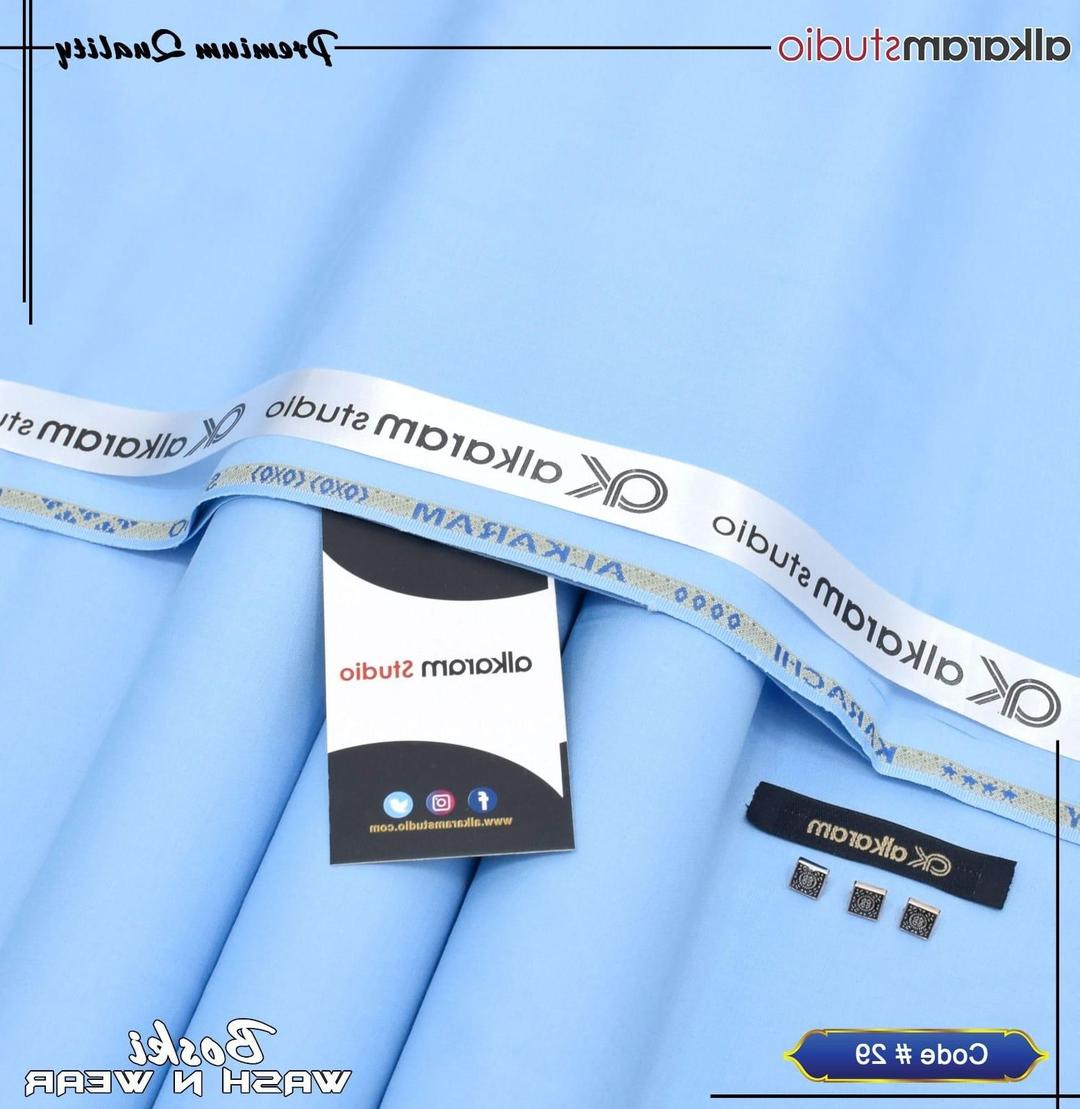 Premium Blue Boski Plain Suit for Men