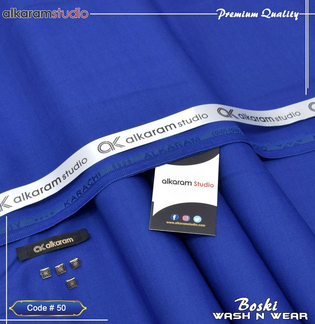 Premium Blue Boski Plain Suit for Men