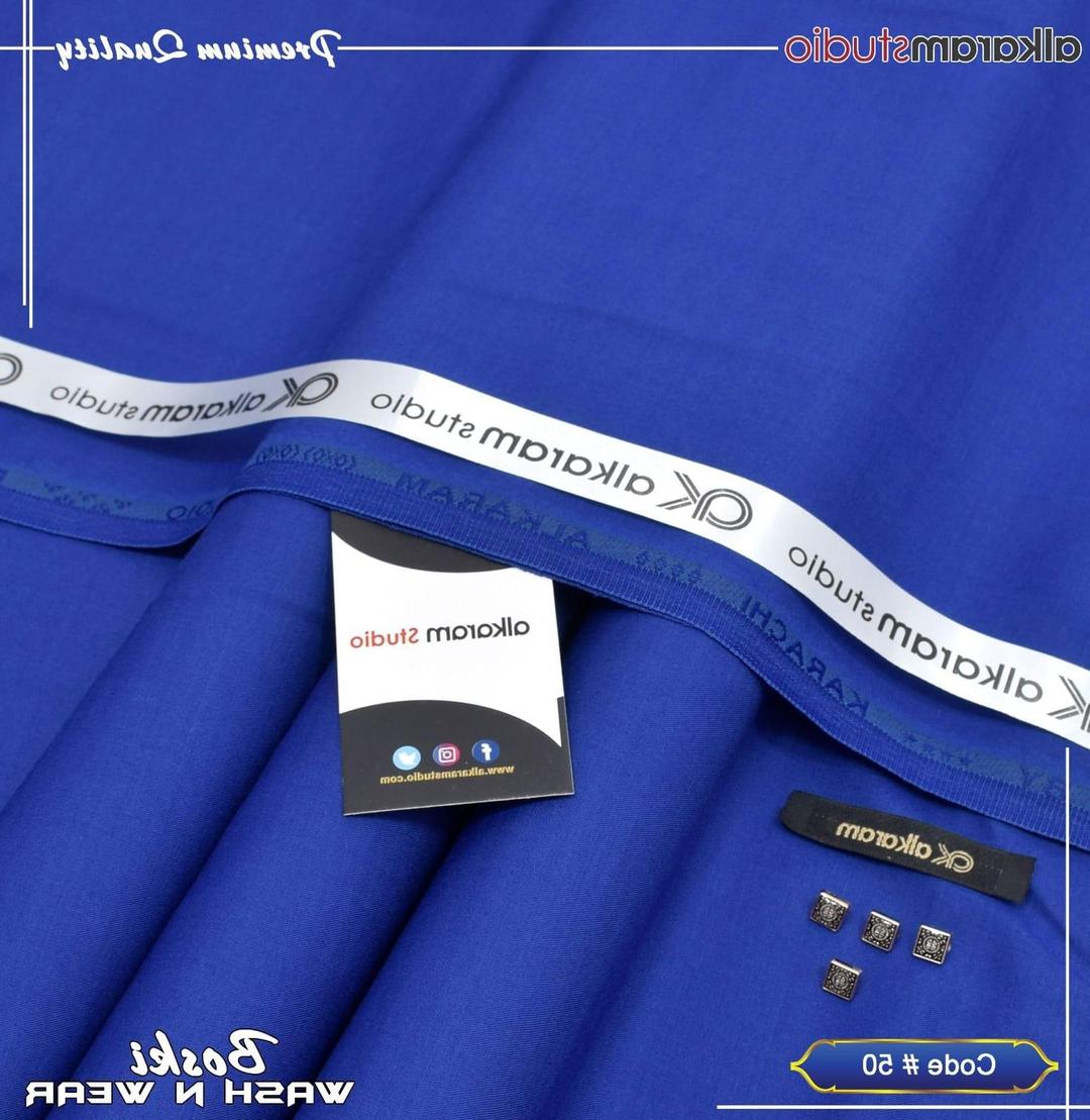 Premium Blue Boski Plain Suit for Men