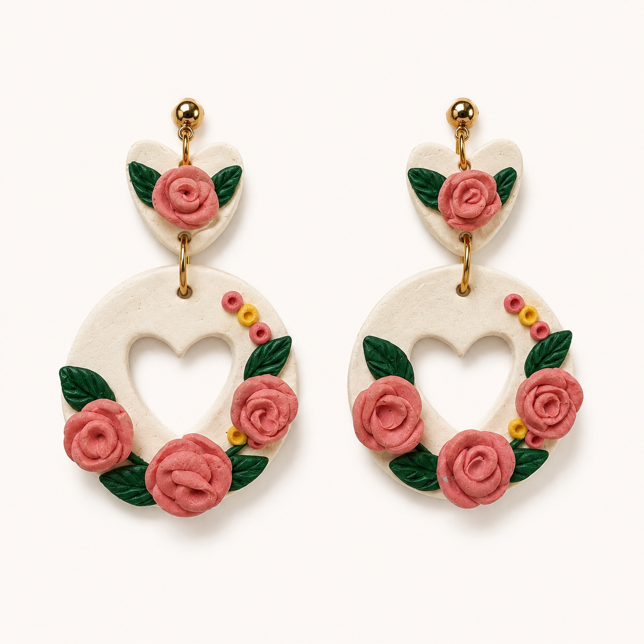 Resin Plating Resin Dangling Earrings